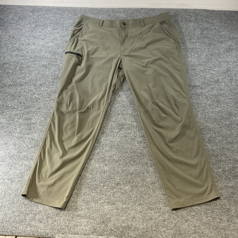 REI Co-op Mens Sahara Path Hiking Pants 42x30 Green Stretch Lightweight Cargo